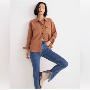 Madewell Quilted Oversized Shirt Jacket